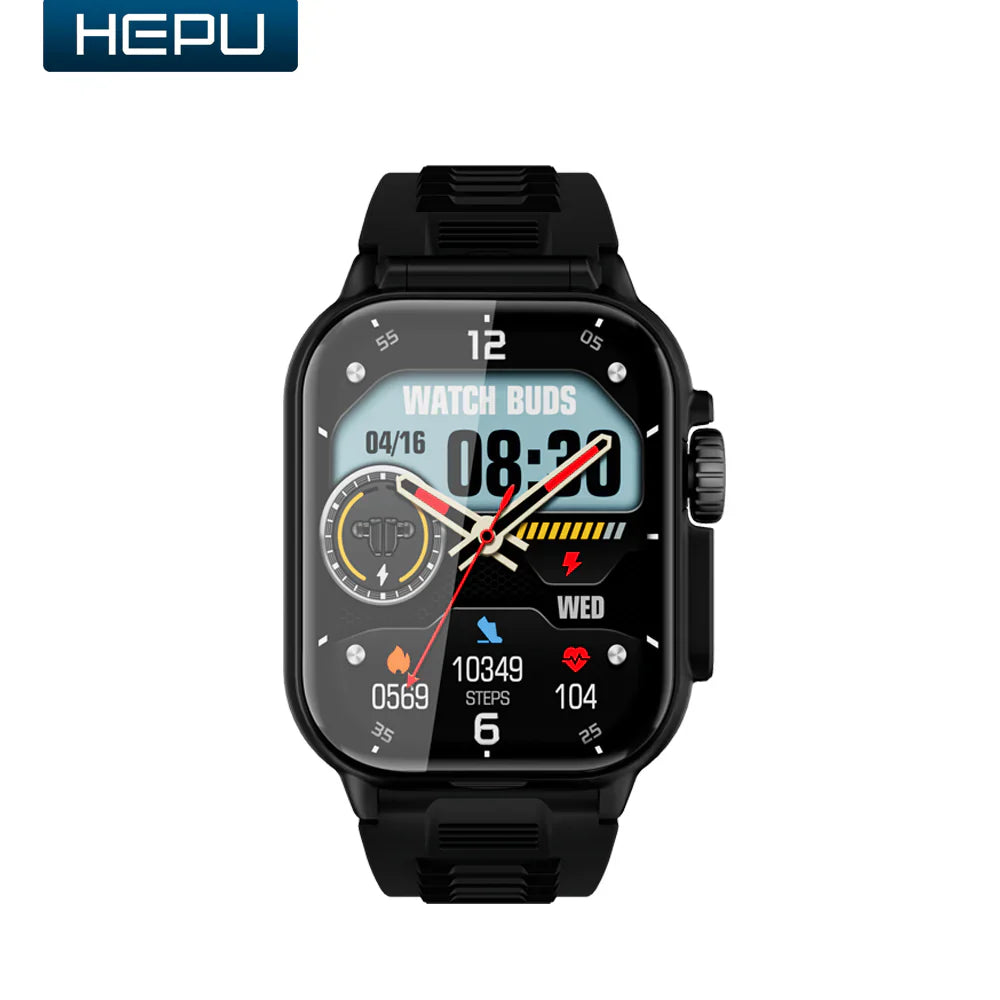 Hepu 2-in-1 Smartwatch – Fitness & Lifestyle Tracker